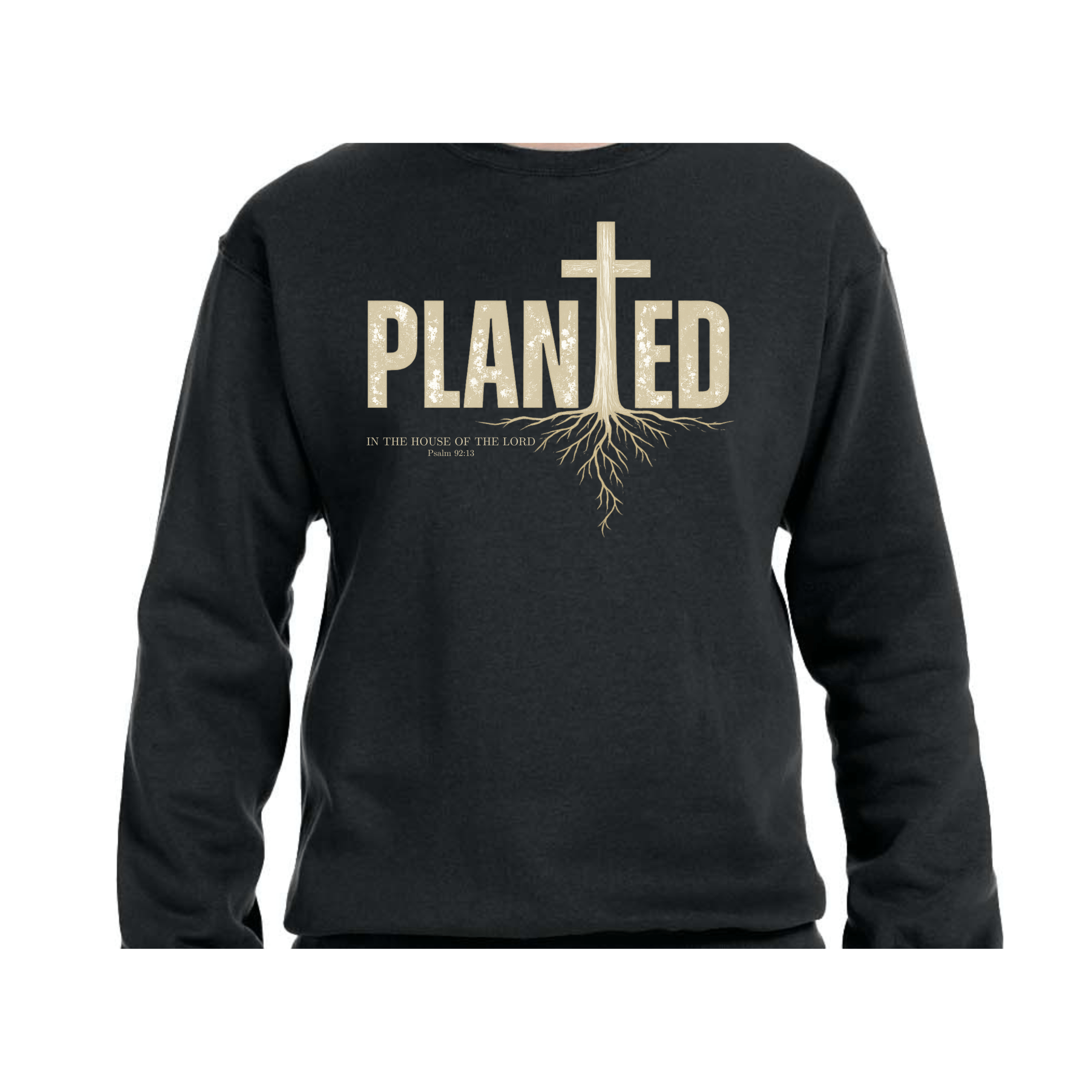 PLANTED IN THE HOUSE Crewneck Sweatshirt - Black